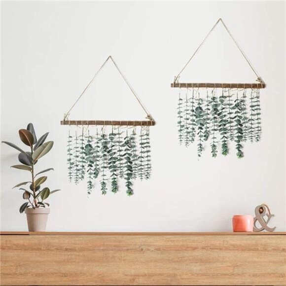 Bathroom Decor Artificial Eucalyptus Wall Hanging Decor-Fake Eucalyptus Leaves - Picture 7 of 7